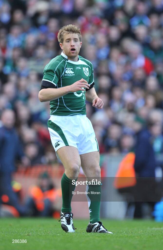8 March 2008; Luke Fitzgerald, Ireland. RBS Six Nations Rugby Championship, Ireland v Wales, Croke Park, Dublin. Picture credit: Brendan Moran / SPORTSFILE
