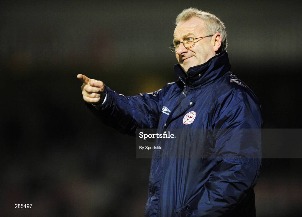 29 February 2008; Shelbourne manager Dermot Keely. Pre-season Friendly, Bohemians v Shelbourne, Dalymount Park, Dublin. Photo by Sportsfile