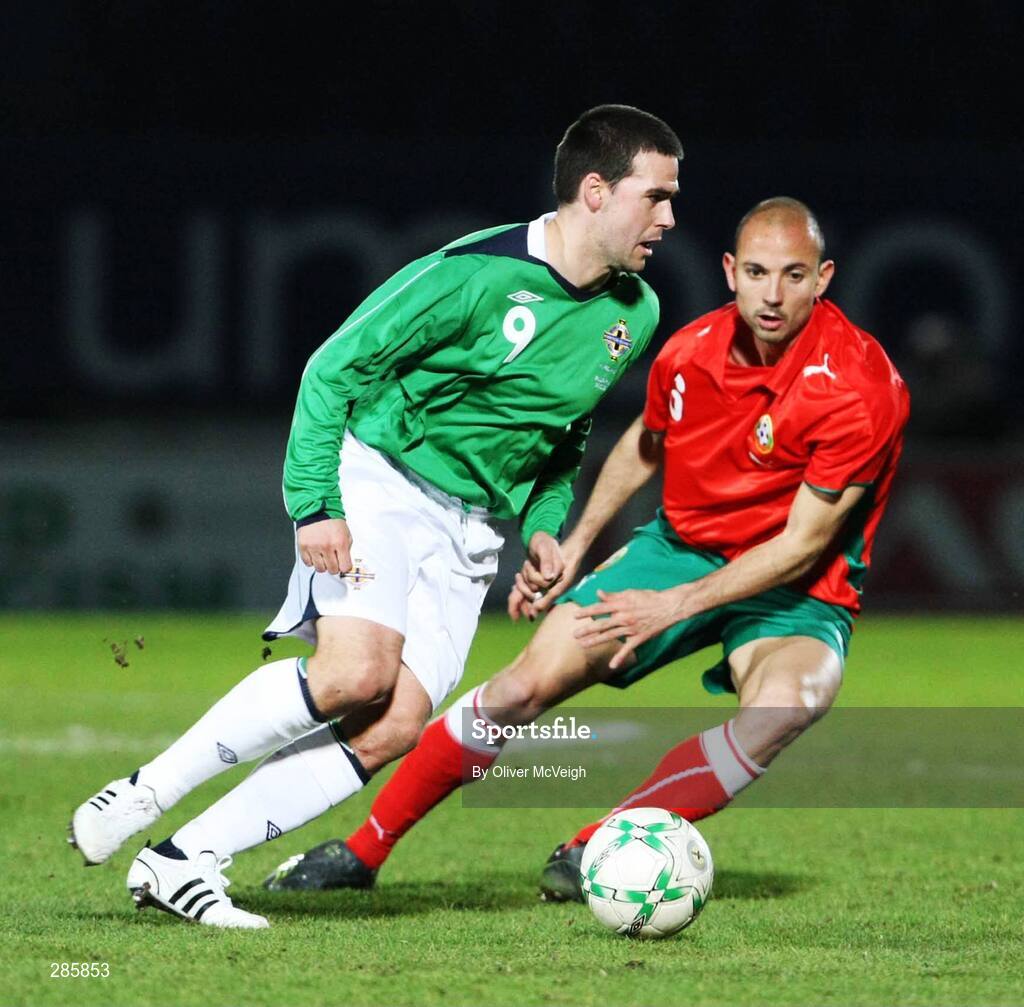 6 February 2008; Northern Ireland's David Healy. International Friendly, Northern Ireland v Bulgaria, Windsor Park, Belfast, Co. Antrim. Picture credit; Oliver McVeigh / SPORTSFILE