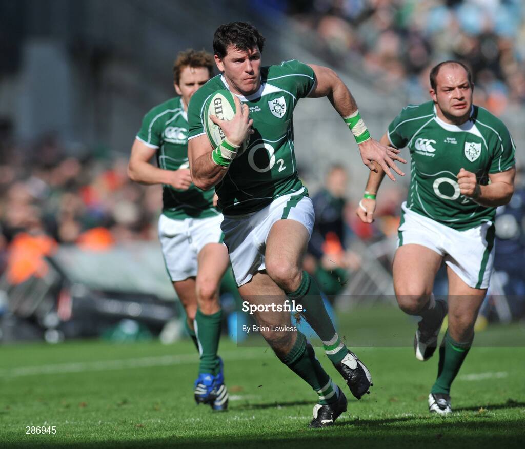 8 March 2008; Ireland's Shane Horgan. RBS Six Nations Rugby Championship, Ireland v Wales, Croke Park, Dublin. Picture credit: Brian Lawless / SPORTSFILE
