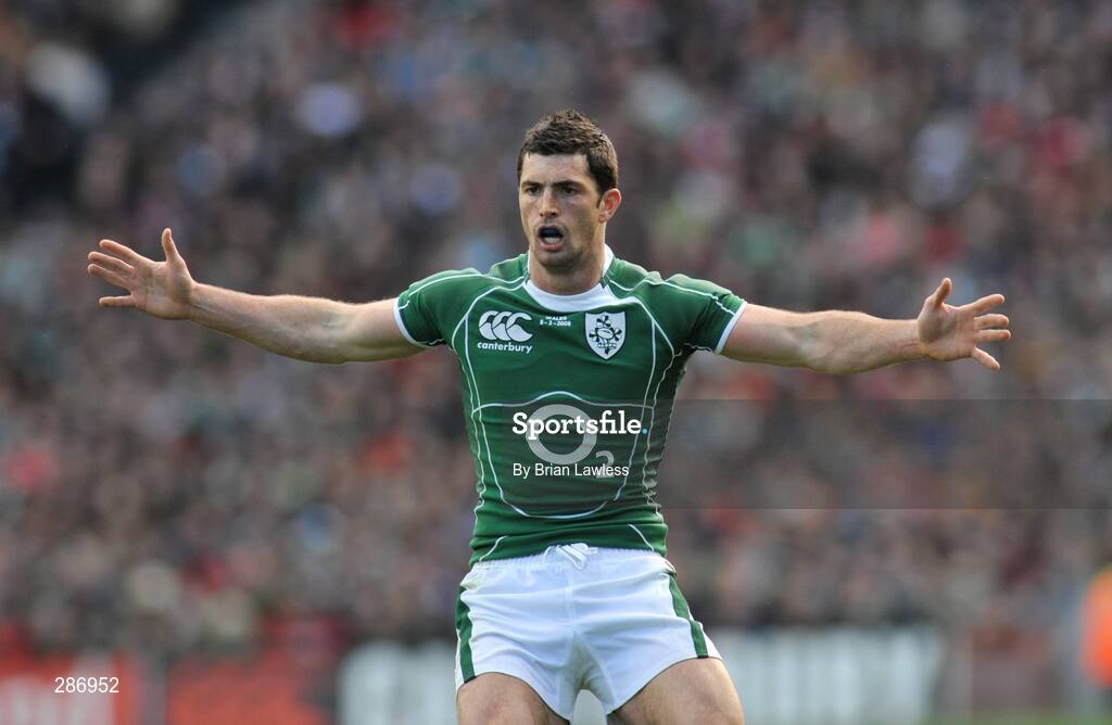 8 March 2008; Ireland's Rob Kearney. RBS Six Nations Rugby Championship, Ireland v Wales, Croke Park, Dublin. Picture credit: Brian Lawless / SPORTSFILE
