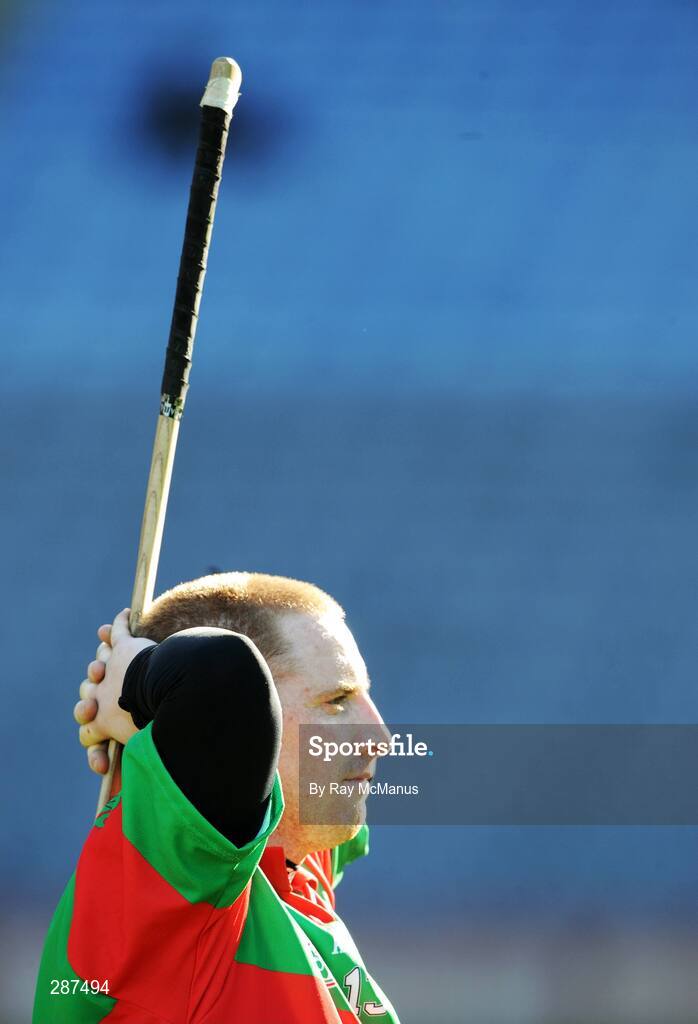 17 March 2008; Birr's Simon Whelahan watches the presentation. AIB All-Ireland Club Hurling Final - Portumna v Birr, Croke Park, Dublin. Picture credit; Ray McManus / SPORTSFILE