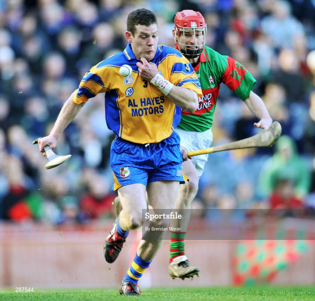 17 March 2008; Eugene McEntee, Portumna, in action against Paul Molloy, Birr. AIB All-Ireland Club Hurling Final - Portumna v Birr, Croke Park, Dublin. Picture credit; Brendan Moran / SPORTSFILE