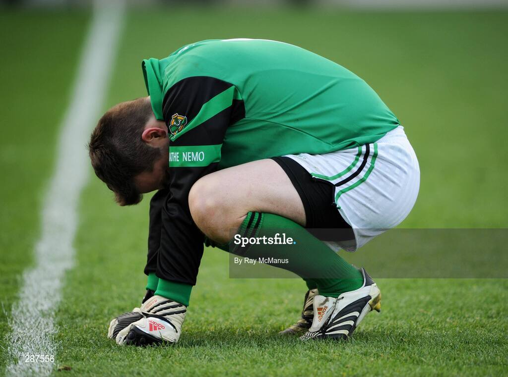 17 March 2008; Nemo Rangers' goalkeeper Brian Morgan at the end of the game. AIB All-Ireland Club Football Final - St Vincents v Nemo Rangers, Croke Park, Dublin. Picture credit; Ray McManus / SPORTSFILE
