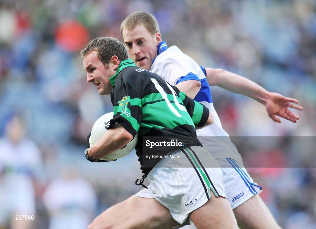 17 March 2008; James Masters, Nemo Rangers, in action against Eoin Brady, St Vincent's. AIB All-Ireland Club Football Final - St Vincent's v Nemo Rangers, Croke Park, Dublin. Picture credit; Brendan Moran / SPORTSFILE