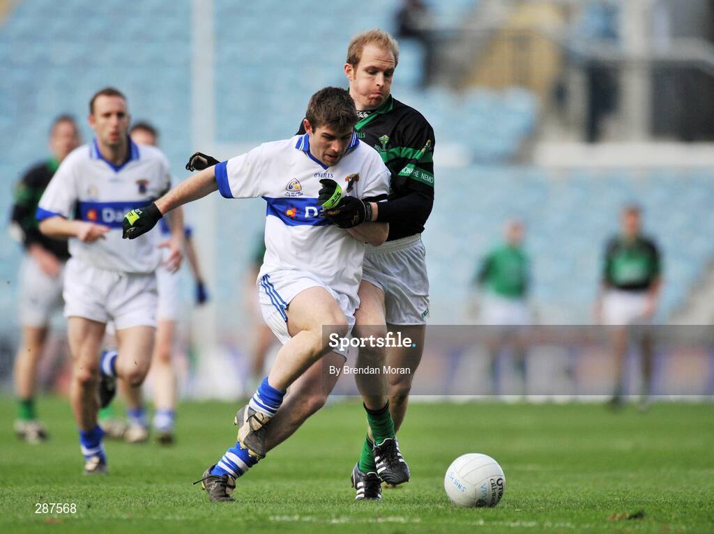 17 March 2008; Timmy Doyle, St Vincent's, in action against Dylan Mehigan, Nemo Rangers. AIB All-Ireland Club Football Final - St Vincent's v Nemo Rangers, Croke Park, Dublin. Picture credit; Brendan Moran / SPORTSFILE
