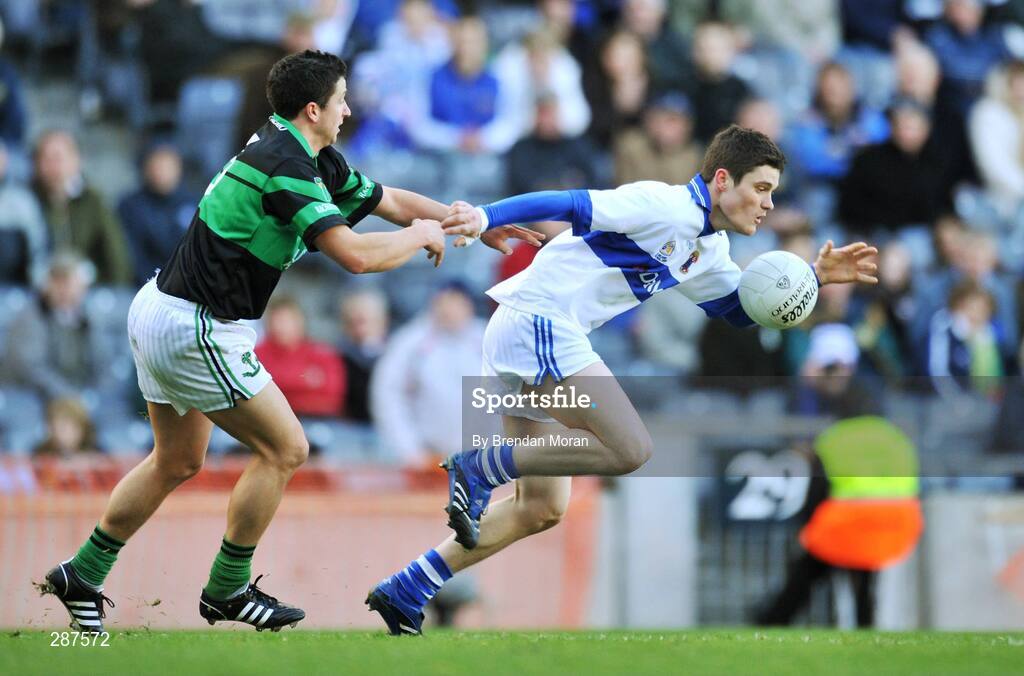 17 March 2008; Diarmuid Connolly, St Vincent's, in action against Brian O'Regan, Nemo Rangers. AIB All-Ireland Club Football Final - St Vincent's v Nemo Rangers, Croke Park, Dublin. Picture credit; Brendan Moran / SPORTSFILE