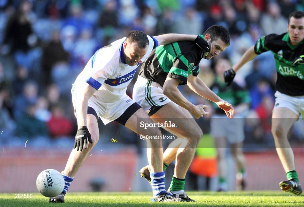 17 March 2008; Pat Gilroy, St Vincent's, in action against Derek Kavanagh, Nemo Rangers. AIB All-Ireland Club Football Final - St Vincent's v Nemo Rangers, Croke Park, Dublin. Picture credit; Brendan Moran / SPORTSFILE
