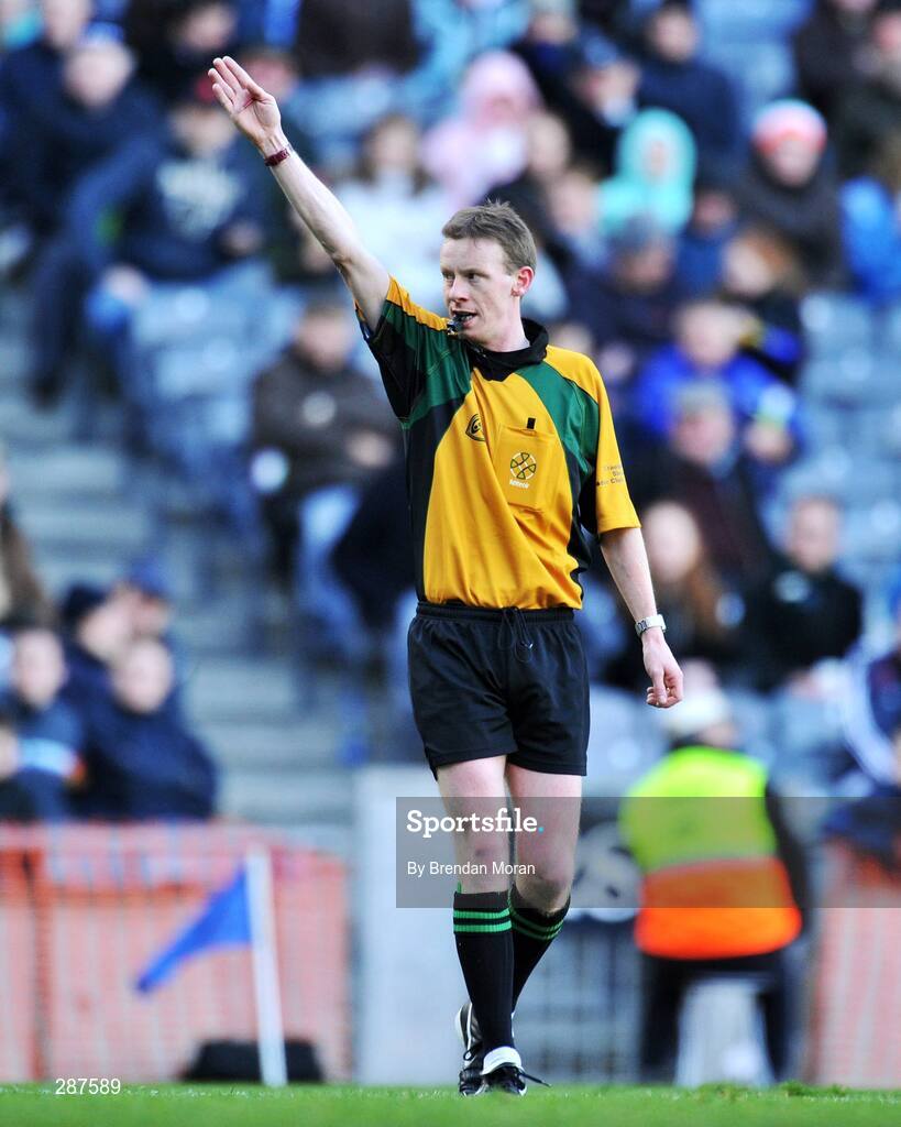 17 March 2008; Referee Joe McQuillan. AIB All-Ireland Club Football Final - St Vincent's v Nemo Rangers, Croke Park, Dublin. Picture credit; Brendan Moran / SPORTSFILE