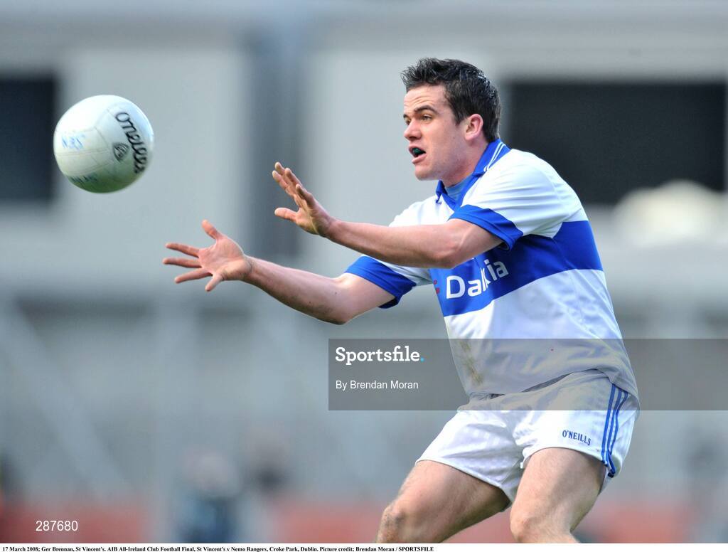 17 March 2008; Ger Brennan, St Vincent's. AIB All-Ireland Club Football Final, St Vincent's v Nemo Rangers, Croke Park, Dublin. Picture credit; Brendan Moran / SPORTSFILE