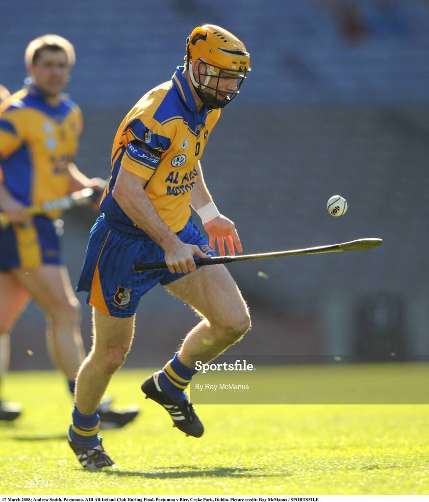 17 March 2008; Andrew Smith, Portumna. AIB All-Ireland Club Hurling Final, Portumna v Birr, Croke Park, Dublin. Picture credit; Ray McManus / SPORTSFILE