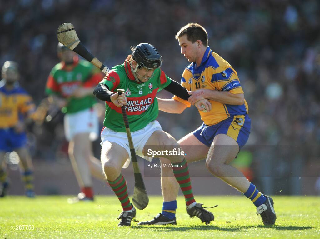 17 March 2008; Rory Hanniffy, Birr, in action against Kevin Hayes, Portumna. AIB All-Ireland Club Hurling Final, Portumna v Birr, Croke Park, Dublin. Picture credit; Ray McManus / SPORTSFILE