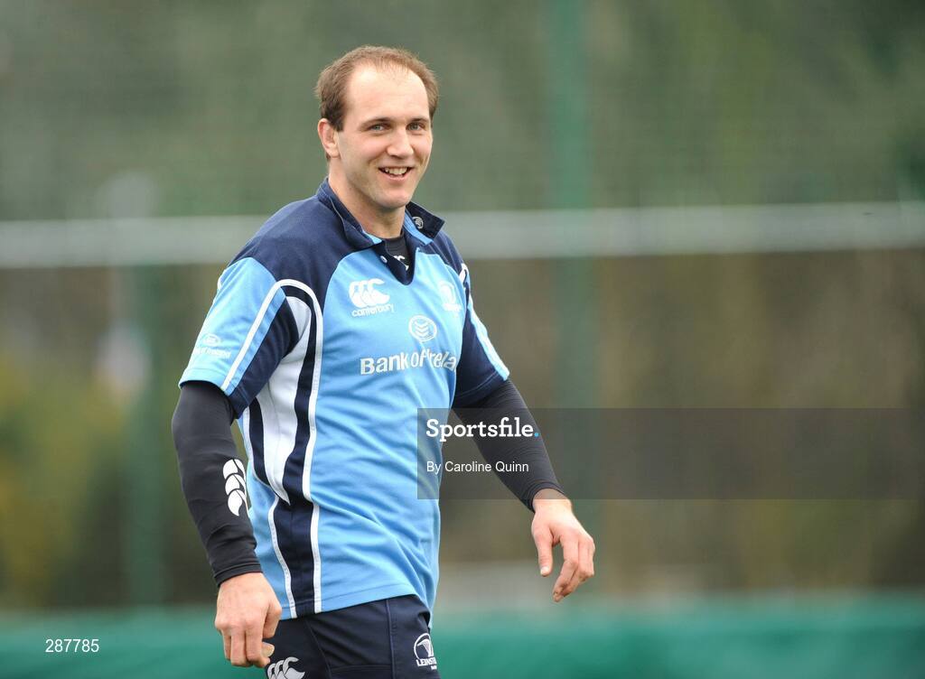 19 March 2008; Leinster's Keith Gleeson during squad training ahead of their Magners League game against Glasgow Warriors on Friday night. Leinster rugby squad training, Belfield, UCD, Dublin. Picture credit: Caroline Quinn / SPORTSFILE