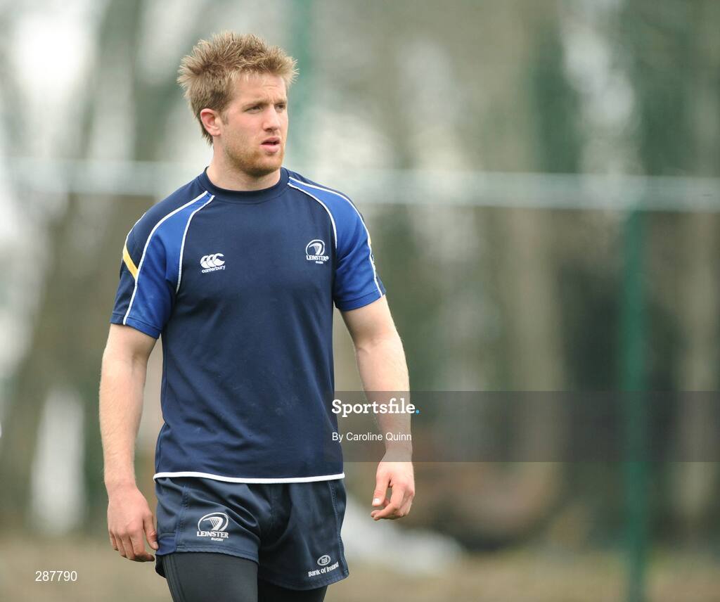 19 March 2008; Leinster's Luke Fitzgerald during squad training ahead of their Magners League game against Glasgow Warriors on Friday night. Leinster rugby squad training, Belfield, UCD, Dublin. Picture credit: Caroline Quinn / SPORTSFILE