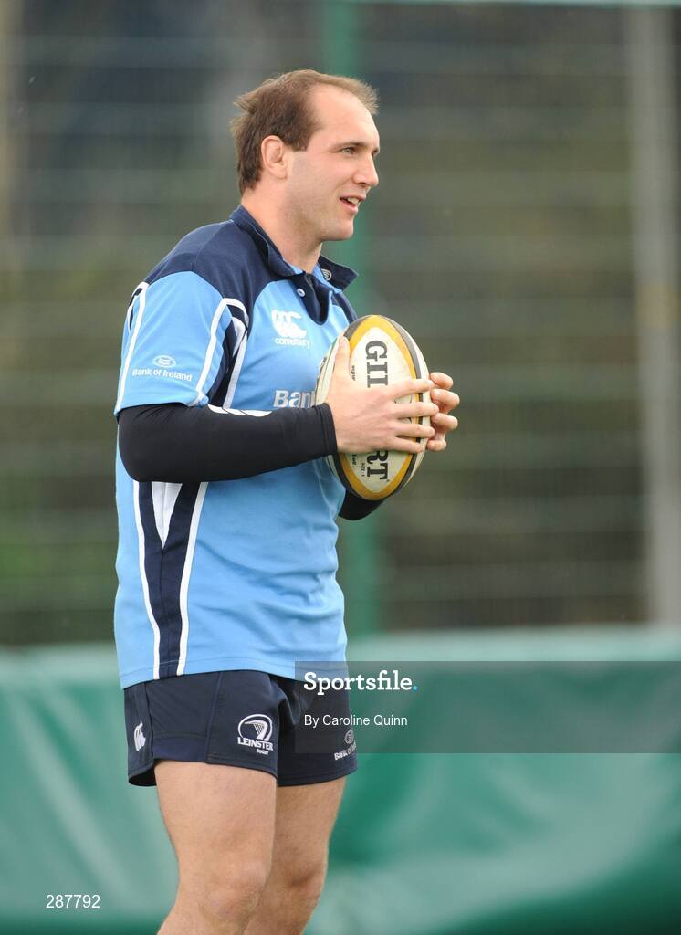 19 March 2008; Leinster's Keith Gleeson during squad training ahead of their Magners League game against Glasgow Warriors on Friday night. Leinster rugby squad training, Belfield, UCD, Dublin. Picture credit: Caroline Quinn / SPORTSFILE