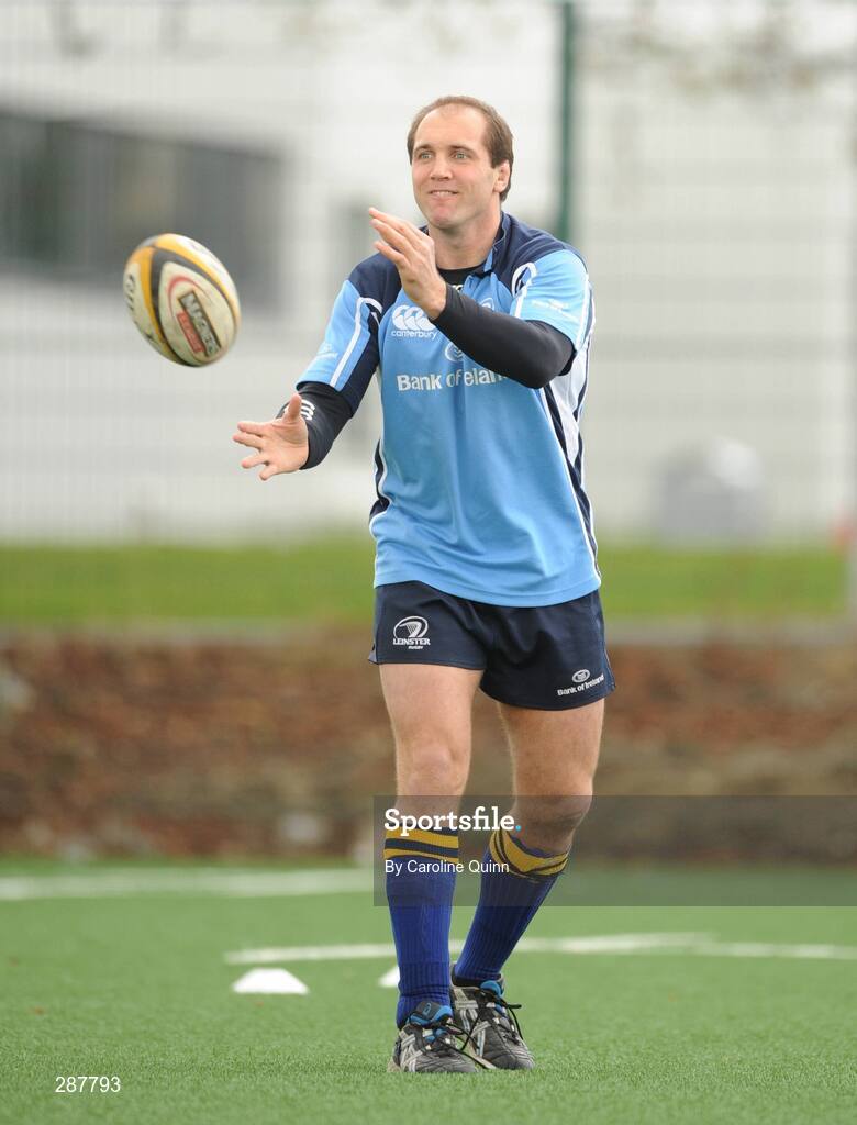 19 March 2008; Leinster's Keith Gleeson during squad training ahead of their Magners League game against Glasgow Warriors on Friday night. Leinster rugby squad training, Belfield, UCD, Dublin. Picture credit: Caroline Quinn / SPORTSFILE