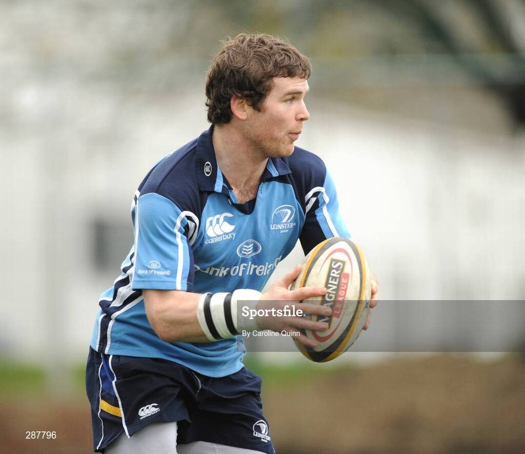 19 March 2008; Leinster's Gordon D'Arcy in action during squad training ahead of their Magners League game against Glasgow Warriors on Friday night. Leinster rugby squad training, Belfield, UCD, Dublin. Picture credit: Caroline Quinn / SPORTSFILE