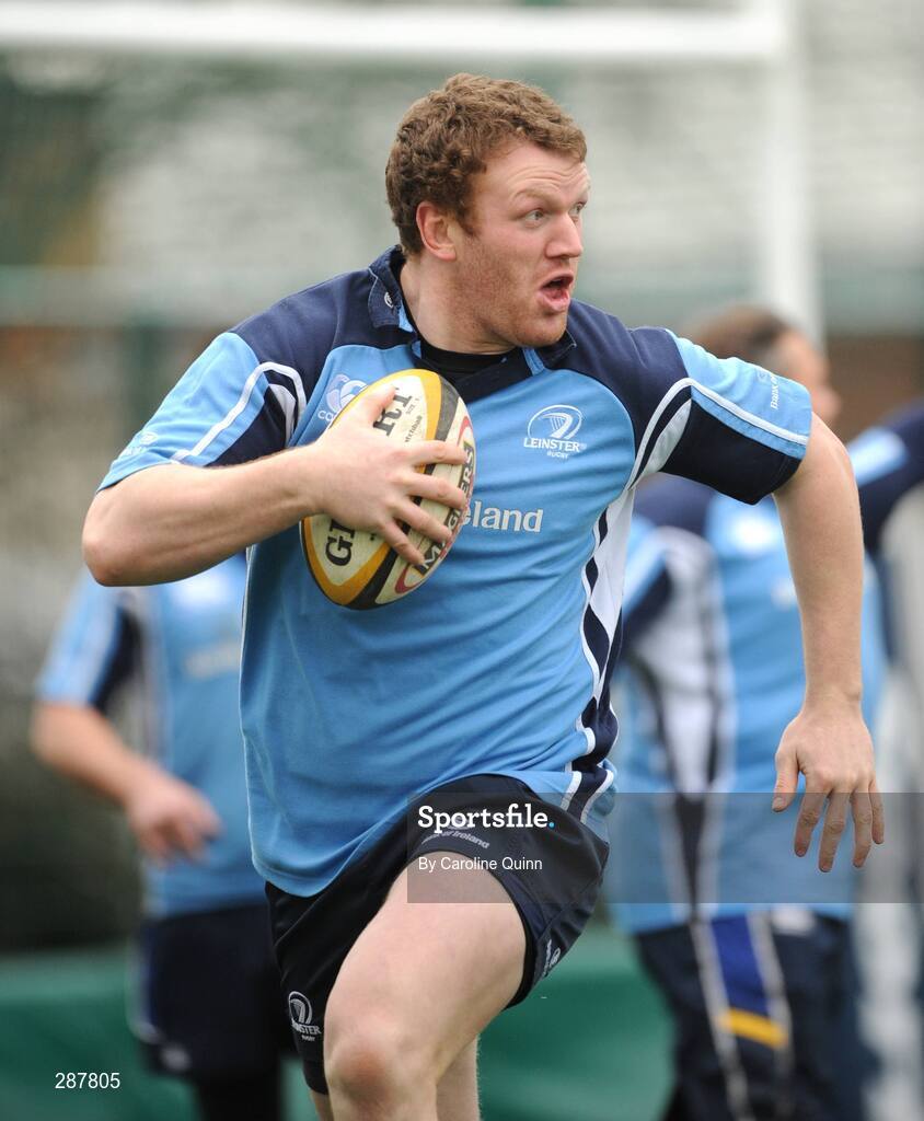 19 March 2008; Leinster's Stephen Keogh in action during squad training ahead of their Magners League game against Glasgow Warriors on Friday night. Leinster rugby squad training, Belfield, UCD, Dublin. Picture credit: Caroline Quinn / SPORTSFILE
