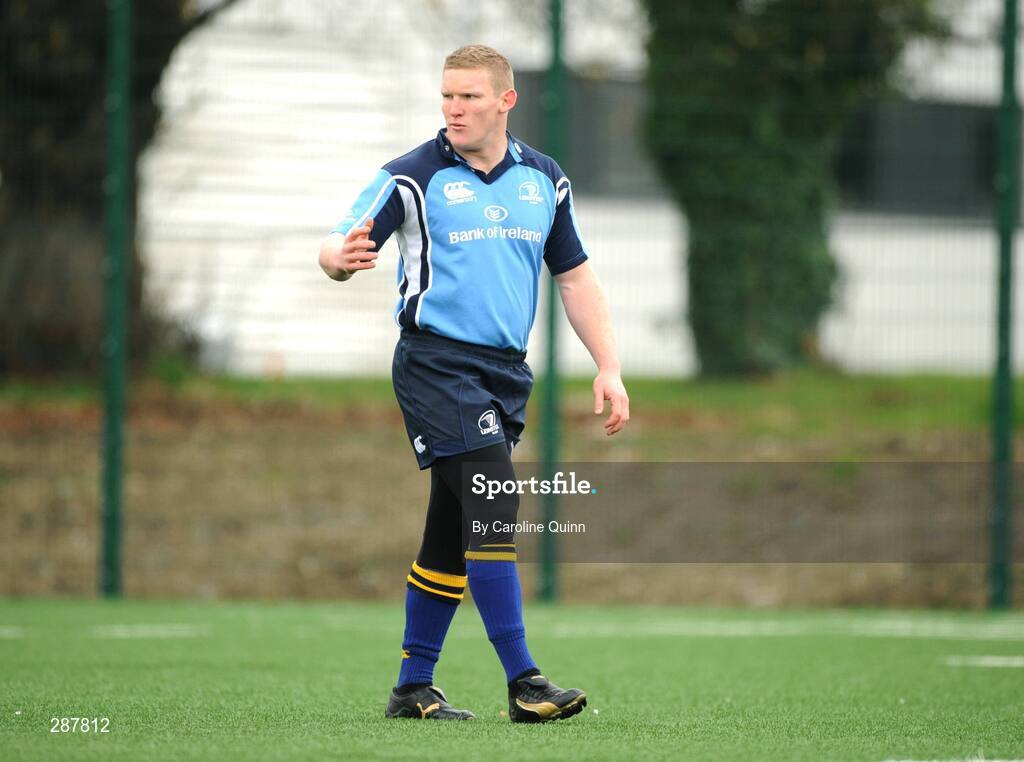 19 March 2008; Leinster's Michael Berne during squad training ahead of their Magners League game against Glasgow Warriors on Friday night. Leinster rugby squad training, Belfield, UCD, Dublin. Picture credit: Caroline Quinn / SPORTSFILE