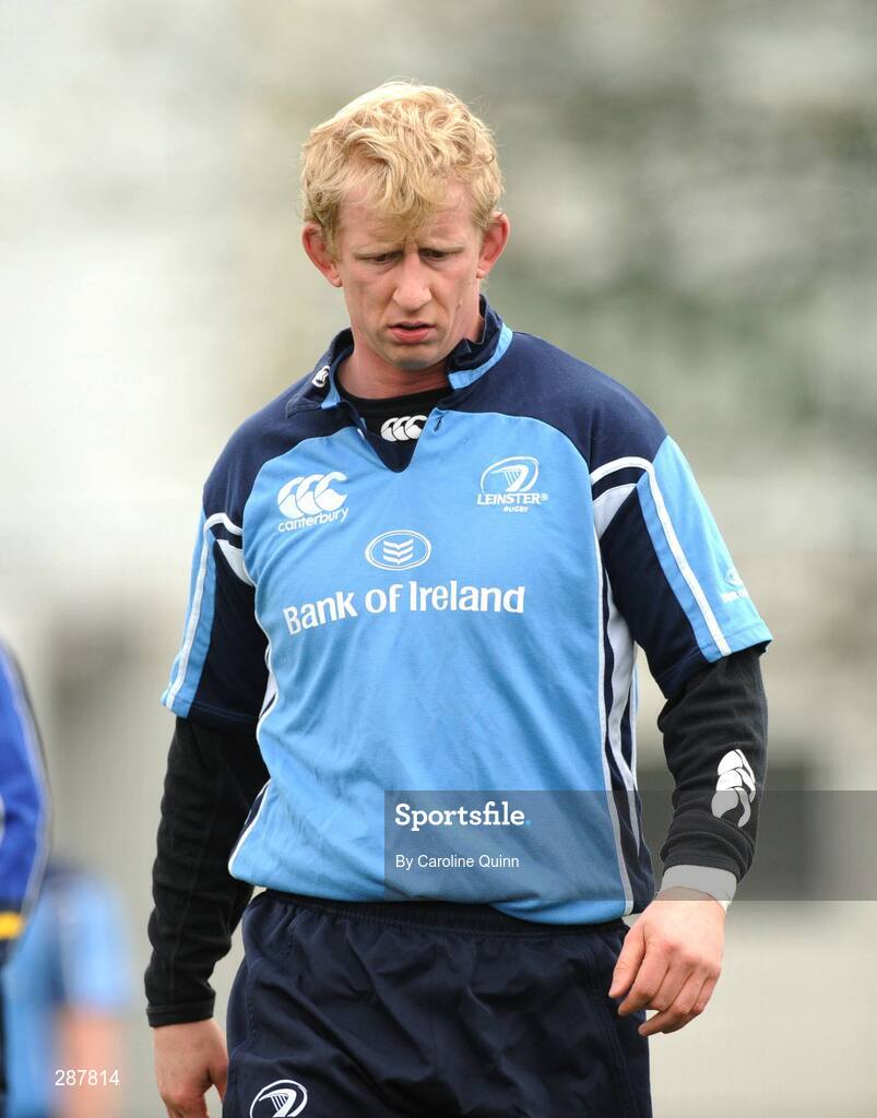 19 March 2008; Leinster's Leo Cullen during squad training ahead of their Magners League game against Glasgow Warriors on Friday night. Leinster rugby squad training, Belfield, UCD, Dublin. Picture credit: Caroline Quinn / SPORTSFILE