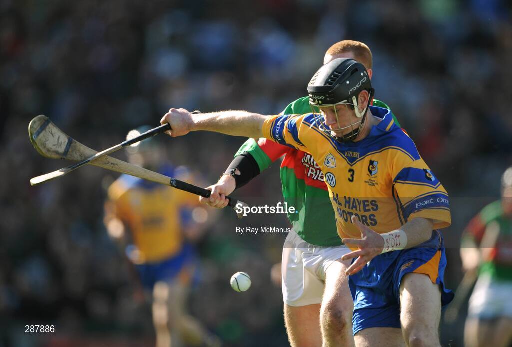 17 March 2008; Eugene McEntee, Portumna, in action against Simon Whelahan, Birr. AIB All-Ireland Club Hurling Final, Portumna v Birr, Croke Park, Dublin. Picture credit; Ray McManus / SPORTSFILE