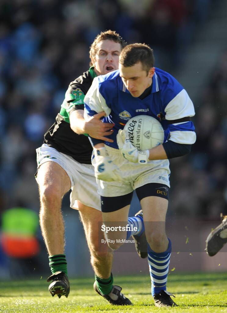 17 March 2008; Michael Savage, St Vincents, in action against Alan Cronin, Nemo Rangers. AIB All-Ireland Club Football Final, St Vincents v Nemo Rangers, Croke Park, Dublin. Picture credit; Ray McManus / SPORTSFILE