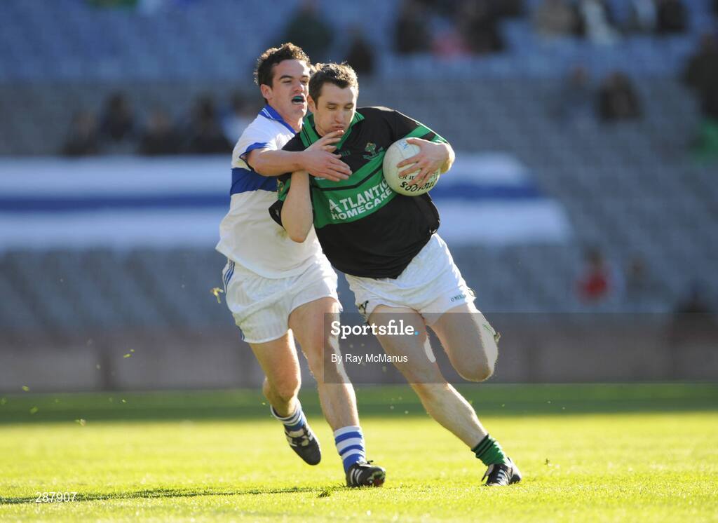 17 March 2008; Maurice McCarthy, Nemo Rangers, in action against Ger Brennan, St. Vincent's. AIB All-Ireland Club Football Final, St Vincents v Nemo Rangers, Croke Park, Dublin. Picture credit; Ray McManus / SPORTSFILE