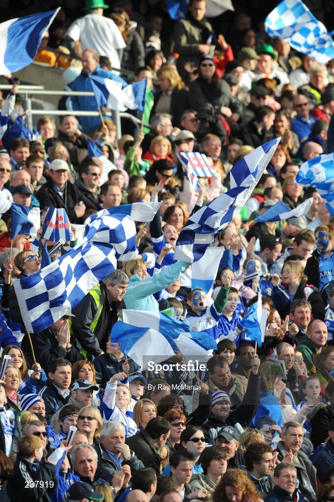 17 March 2008; The St Vincents supporters during the game. AIB All-Ireland Club Football Final, St Vincents v Nemo Rangers, Croke Park, Dublin. Picture credit; Ray McManus / SPORTSFILE