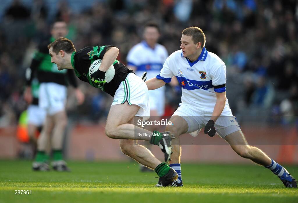17 March 2008; Niall Geary, Nemo Rangers, in action against Tomas Quinn, St Vincents. AIB All-Ireland Club Football Final, St Vincents v Nemo Rangers, Croke Park, Dublin. Picture credit; Ray McManus / SPORTSFILE