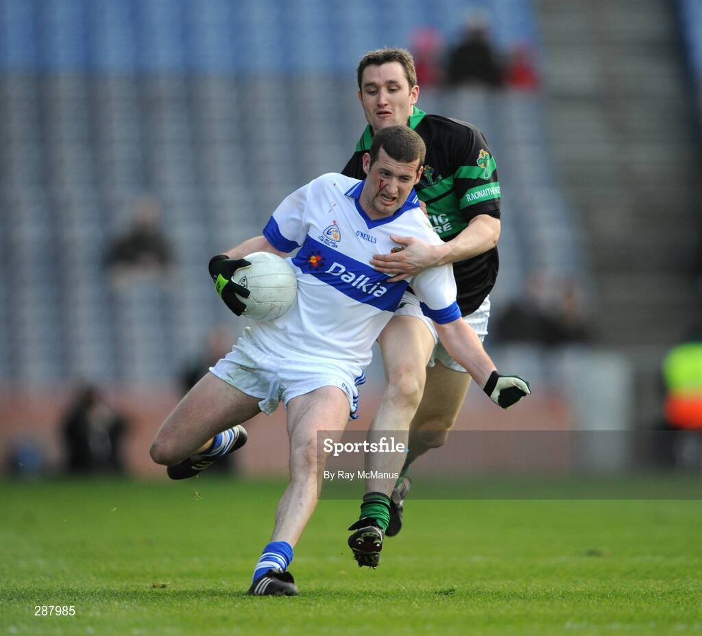 17 March 2008; Michael O'Shea, St Vincents, in action against Maurice McCarthy, Nemo Rangers. AIB All-Ireland Club Football Final, St Vincents v Nemo Rangers, Croke Park, Dublin. Picture credit; Ray McManus / SPORTSFILE