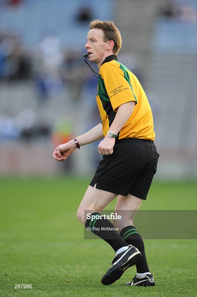 17 March 2008; Referee Joe McQuillan. AIB All-Ireland Club Football Final, St Vincents v Nemo Rangers, Croke Park, Dublin. Picture credit; Ray McManus / SPORTSFILE