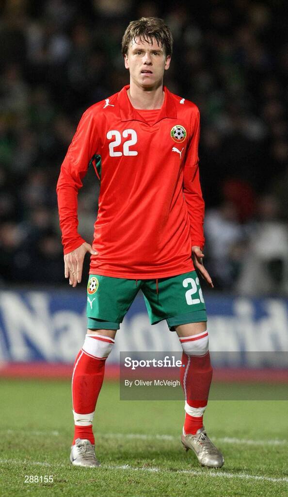 6 February 2008; Nikolay Dimitrov, Bulgaria. International Friendly, Northern Ireland v Bulgaria, Windsor Park, Belfast, Co. Antrim. Picture credit; Oliver McVeigh / SPORTSFILE