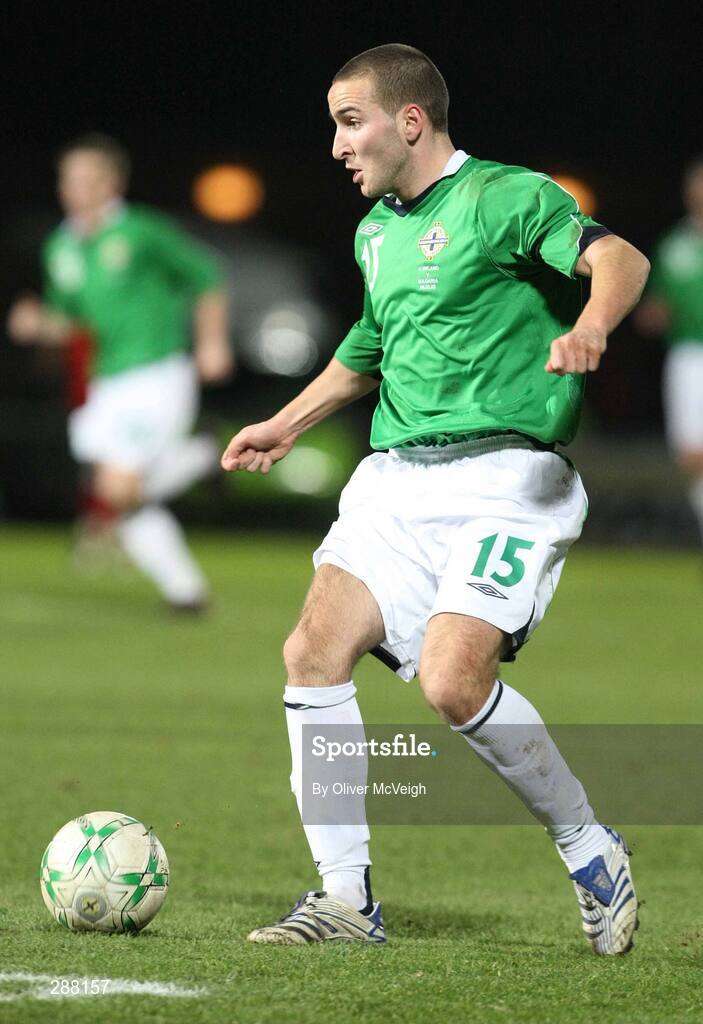 6 February 2008; Martin Patterson, Northern Ireland. International Friendly, Northern Ireland v Bulgaria, Windsor Park, Belfast, Co. Antrim. Picture credit; Oliver McVeigh / SPORTSFILE