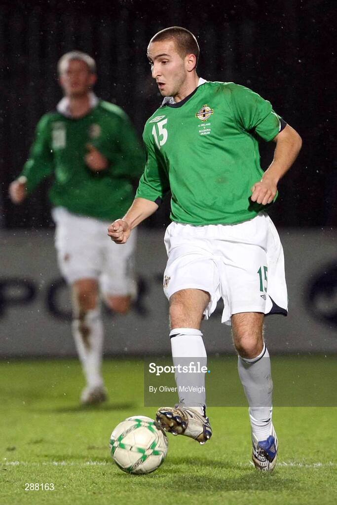 6 February 2008; Martin Patterson, Northern Ireland. International Friendly, Northern Ireland v Bulgaria, Windsor Park, Belfast, Co. Antrim. Picture credit; Oliver McVeigh / SPORTSFILE