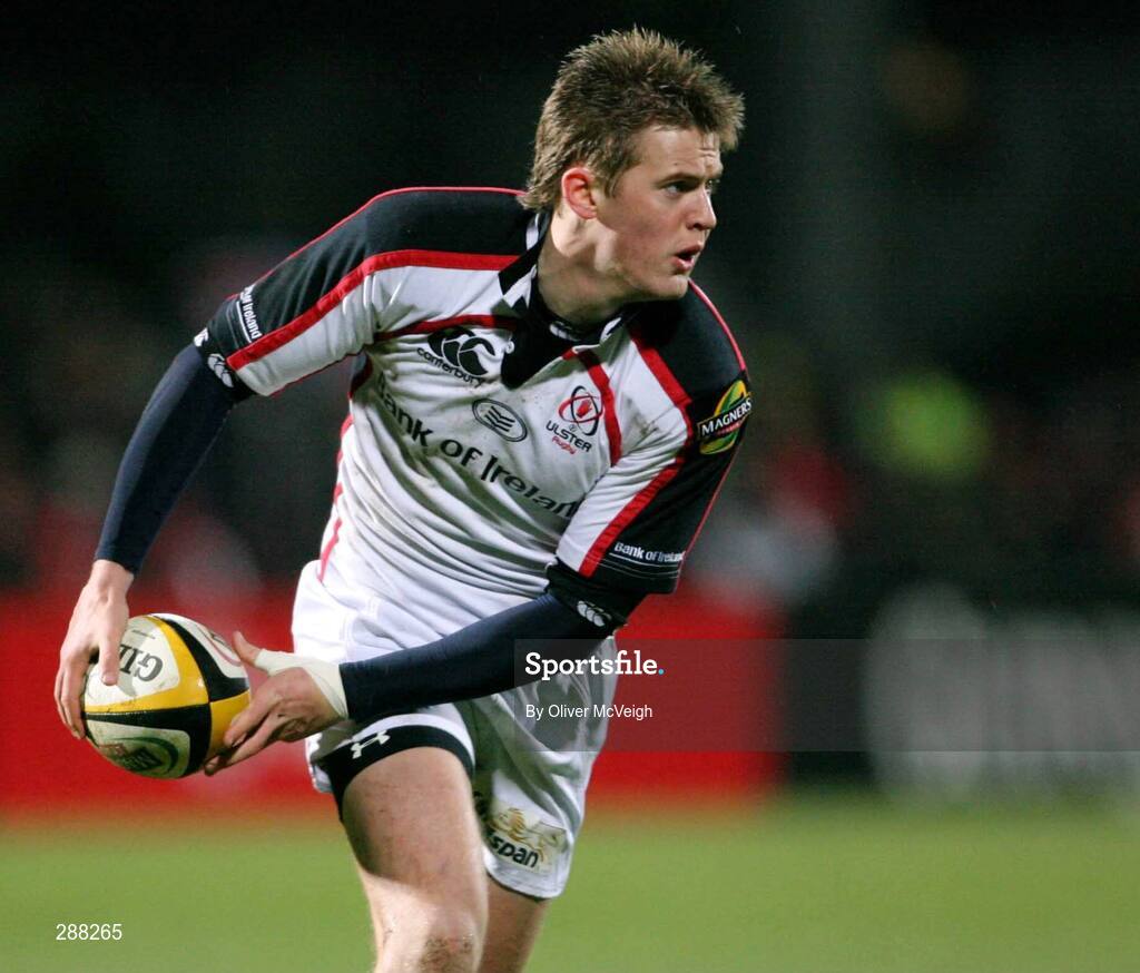 29 February 2008; Niall O'Connor, Ulster. Magners League, Ulster v Llanelli Scarlets, Ravenhill Park, Belfast, Co. Antrim. Picture credit: Oliver McVeigh / SPORTSFILE