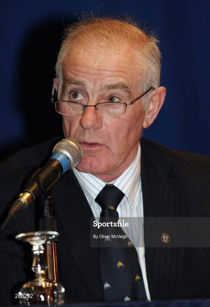23 February 2008; Down County Chairman, Kevin Bell, during the Ulster Council Convention. Ulster Council Convention, Canal Court Hotel, Newry, Co. Down. Picture credit; Oliver McVeigh / SPORTSFILE