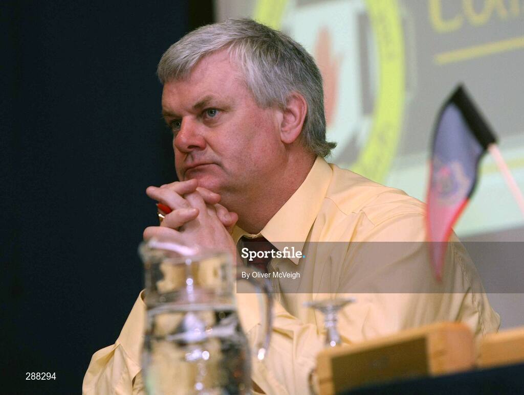 23 February 2008; Ulster council Vice President, Aogan Farrell, during the Ulster Council Convention. Ulster Council Convention, Canal Court Hotel, Newry, Co. Down. Picture credit; Oliver McVeigh / SPORTSFILE