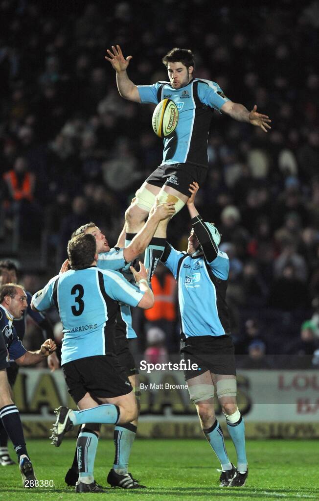 21 March 2008; John Beattie, Glasgow Warriors, takes the ball in the lineout against Leinster. Magners League, Leinster v Glasgow Warriors, RDS, Ballsbridge, Dublin. Picture credit; Matt Browne / SPORTSFILE