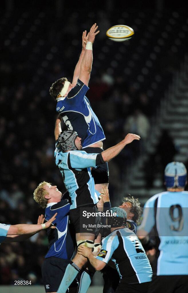 21 March 2008; Malcolm O'Kelly, Leinster, takes the ball in the lineout against Dan Turner, Glasgow Warriors. Magners League, Leinster v Glasgow Warriors, RDS, Ballsbridge, Dublin. Picture credit; Matt Browne / SPORTSFILE