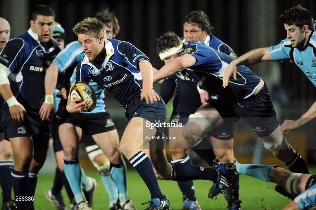 21 March 2008; Luke Fitzgerald, Leinster, goes past the Glasgow Warriors defence. Magners League, Leinster v Glasgow Warriors, RDS, Ballsbridge, Dublin. Picture credit; Matt Browne / SPORTSFILE