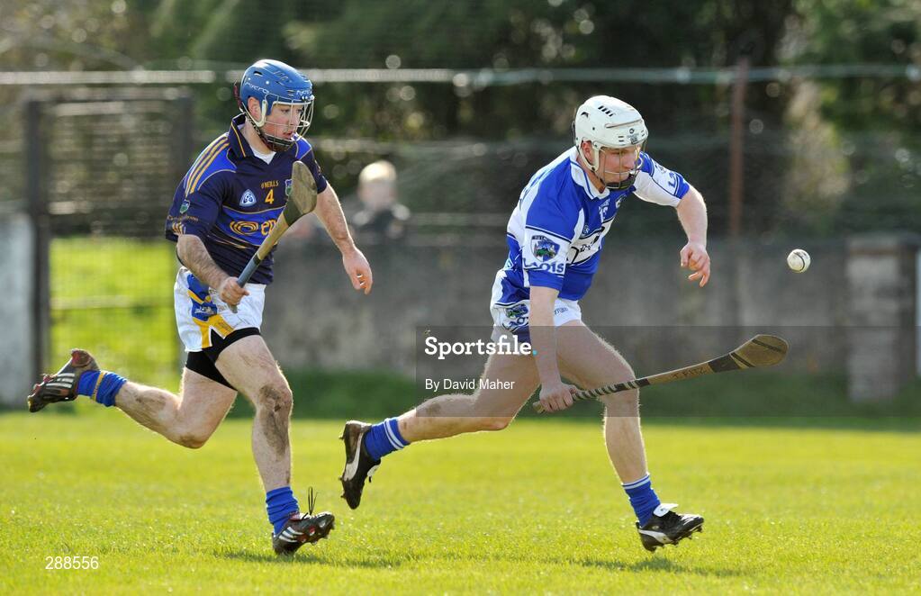 23 March 2008; Tommy Fitzgerald, Laois, in action against Conor O'Brien, Tipperary. Allianz National Hurling League, Division 1A, Round 5, Tipperary v Laois, Leahy Park, Cashel, Co. Tipperary. Picture credit; David Maher / SPORTSFILE