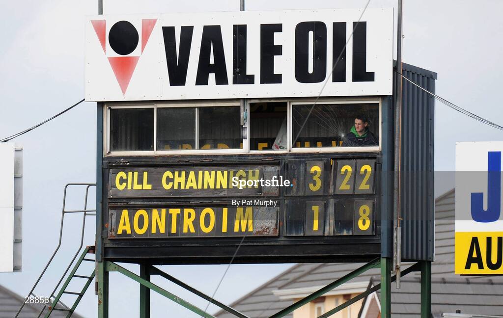 23 March 2008; A general view of the scoreboard at the final whistle. Allianz National Hurling League, Division 1A, Round 5, Kilkenny v Antrim, Nowlan Park, Kilkenny. Picture credit; Pat Murphy / SPORTSFILE