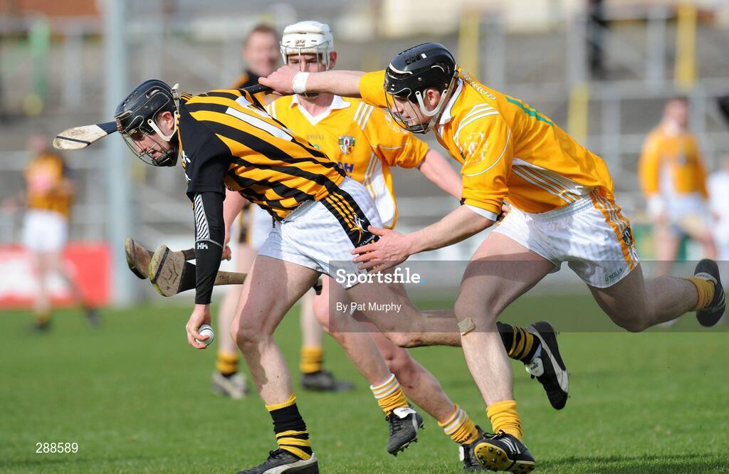 23 March 2008; Aidan Fogarty, Kilkenny, in action against Cormac Donnelly, Antrim. Allianz National Hurling League, Division 1A, Round 5, Kilkenny v Antrim, Nowlan Park, Kilkenny. Picture credit; Pat Murphy / SPORTSFILE