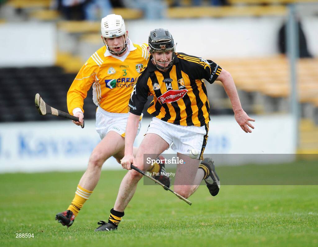 23 March 2008; Martin Comerford, Kilkenny, in action against Neil McGarry, Antrim. Allianz National Hurling League, Division 1A, Round 5, Kilkenny v Antrim, Nowlan Park, Kilkenny. Picture credit; Pat Murphy / SPORTSFILE