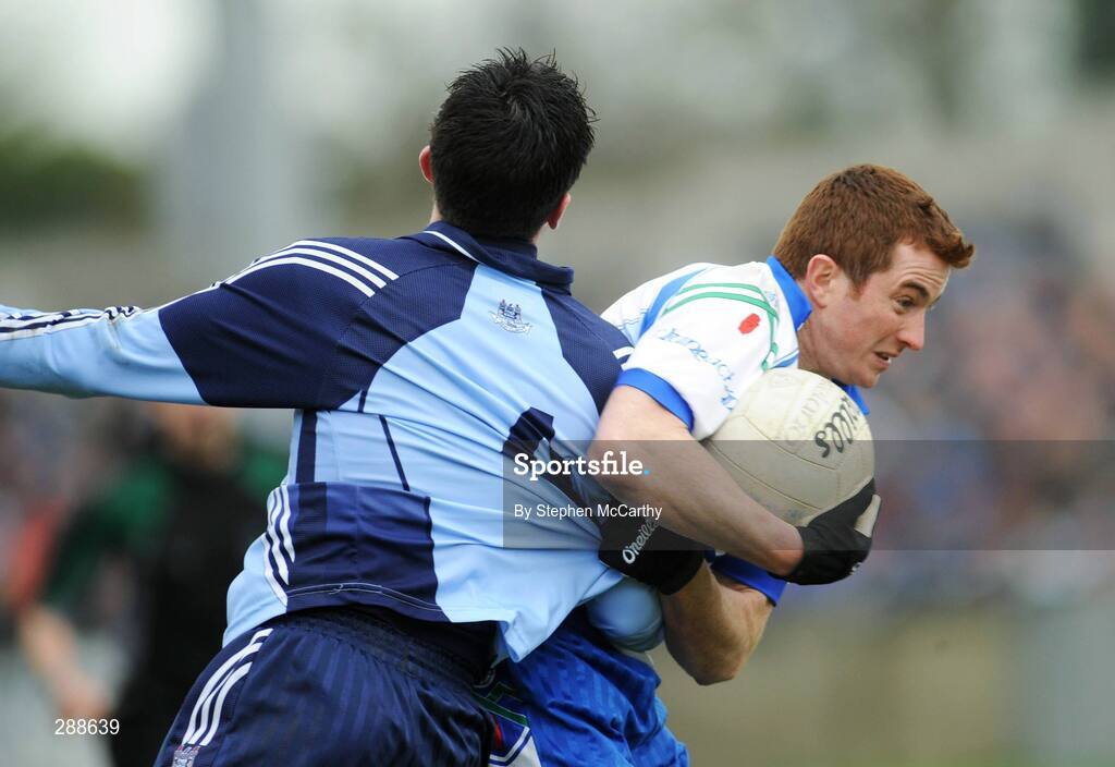 23 March 2008; Tomas Freeman, Monaghan, in action against Derek Murray, Dublin. Allianz National Football League, Division 2, Round 4, Dublin v Monaghan, Parnell Park, Dublin. Picture credit; Stephen McCarthy / SPORTSFILE