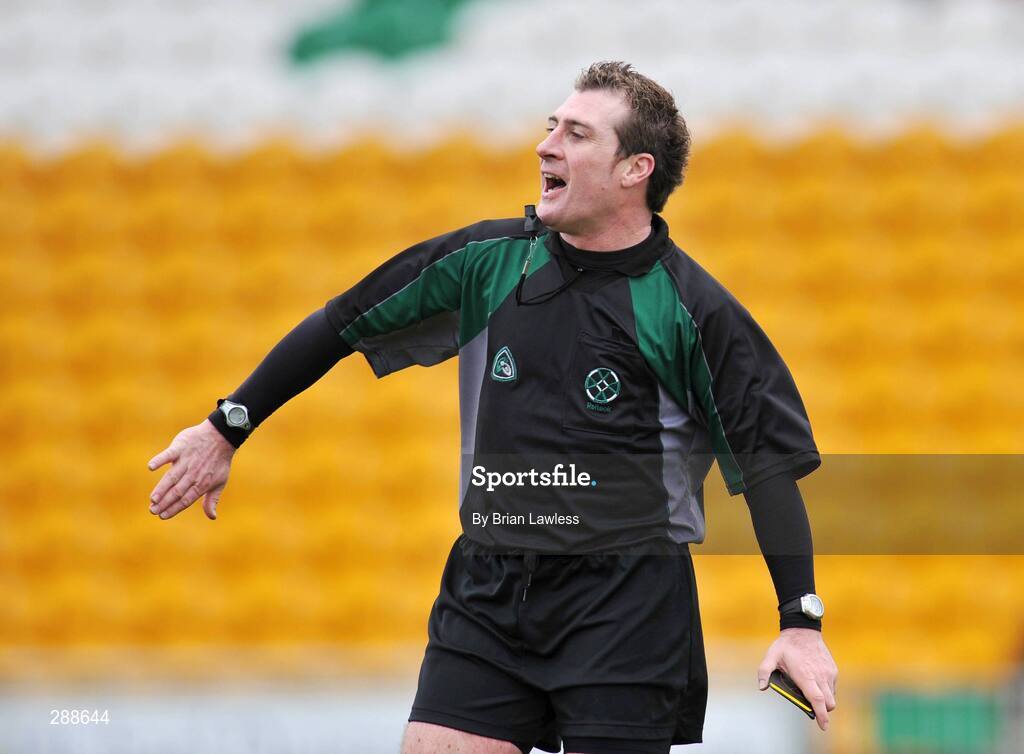 23 March 2008; Referee Johnny Ryan. Allianz National Hurling League, Division 1A, Round 5, Offaly v Clare, O'Connor Park, Tullamore, Co. Offaly. Picture credit; Brian Lawless / SPORTSFILE