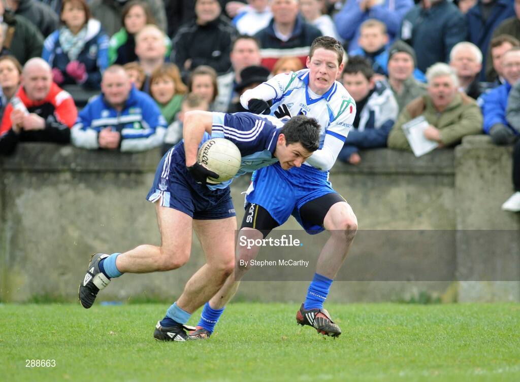 23 March 2008; Colin Moran, Dublin, in action against Conor McManus, Monaghan. Allianz National Football League, Division 2, Round 4, Dublin v Monaghan, Parnell Park, Dublin. Picture credit; Stephen McCarthy / SPORTSFILE
