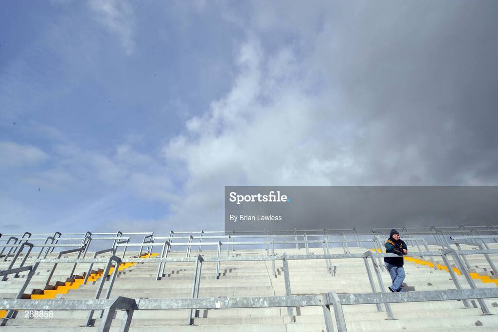 23 March 2008; Offaly fan Christy O'Connor watches the match. Allianz National Hurling League, Division 1A, Round 5, Offaly v Clare, O'Connor Park, Tullamore, Co. Offaly. Picture credit; Brian Lawless / SPORTSFILE
