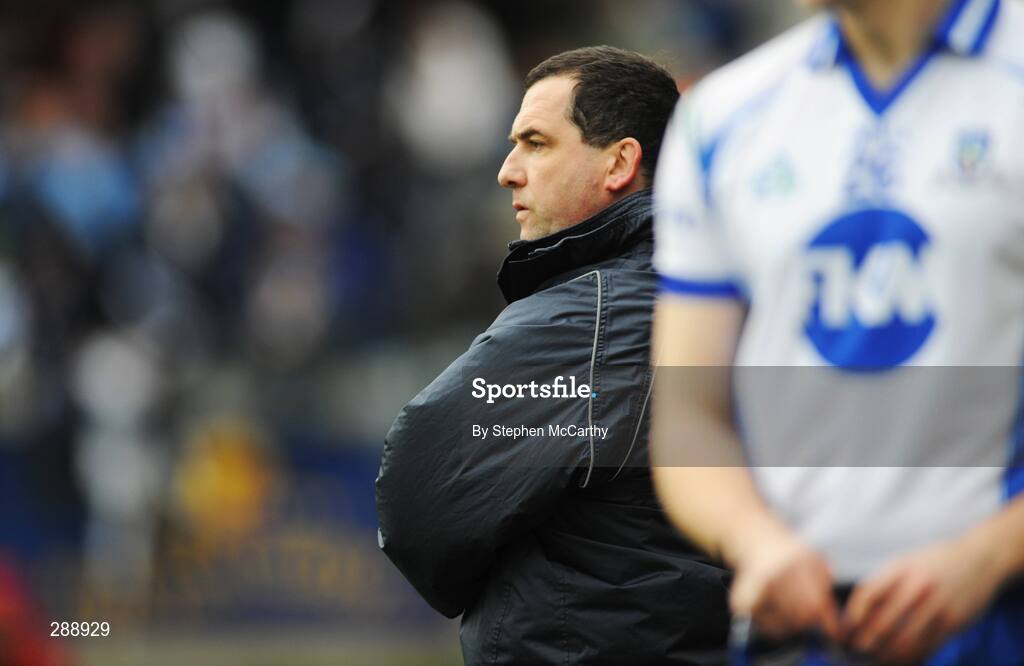 23 March 2008; Monaghan manager Semaus McEnaney. Allianz National Football League, Division 2, Round 4, Dublin v Monaghan, Parnell Park, Dublin. Picture credit; Stephen McCarthy / SPORTSFILE
