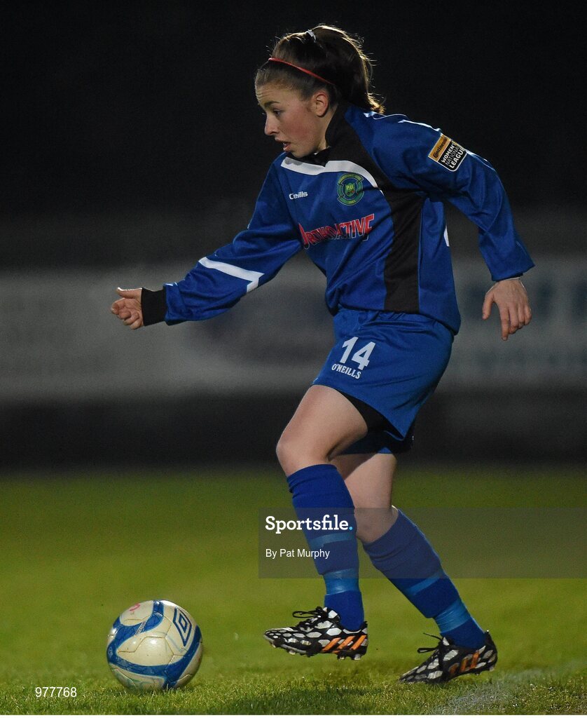 14 March 2015; Rachel Doyle, Peamount United. Continental Tyres Women's National League, Castlebar Celtic v Peamount United, Celtic Park, Castlebar, Co. Mayo. Picture credit: Pat Murphy / SPORTSFILE